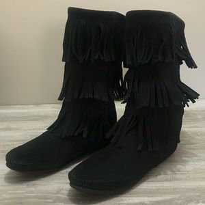 Minnetonka Fringe Boots